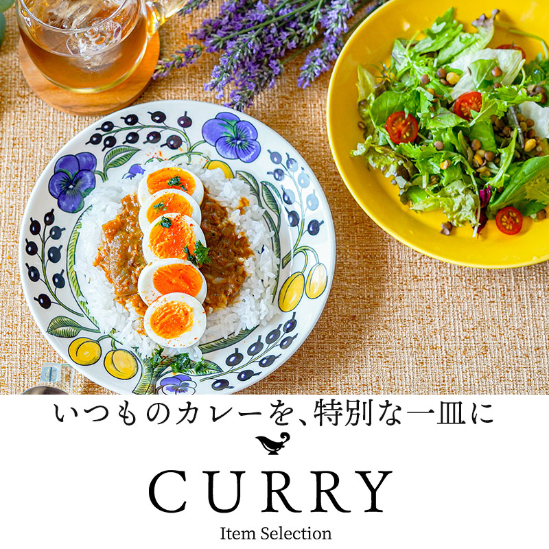 いつものカレーを、特別な一皿に。 彩り豊かなカレーと楽しむ、世界の洋食器