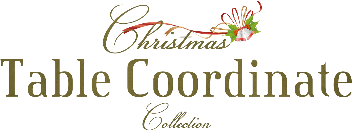 クリスマスのテーブルコーディネートの画像