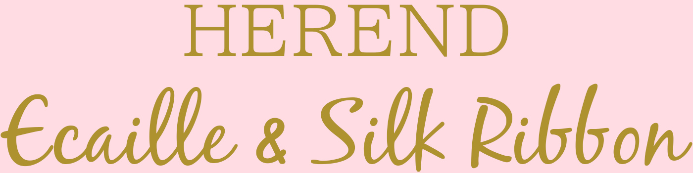 HEREND Ecaille & Silk Ribbon