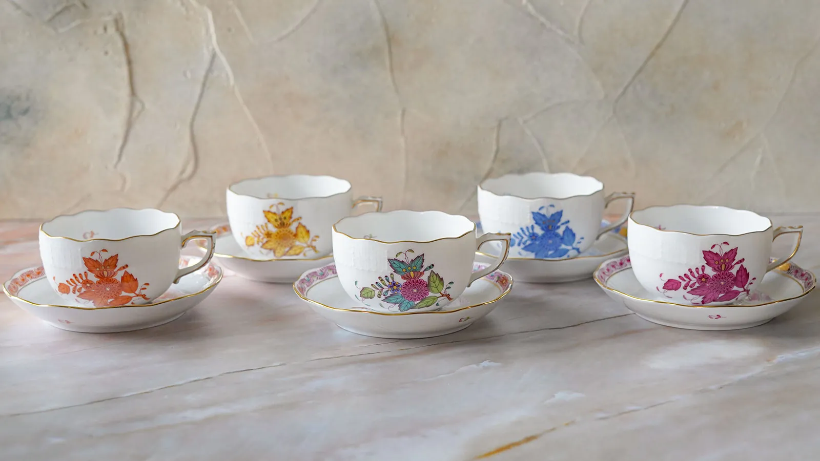 ヘレンドティーカップコレクション画像