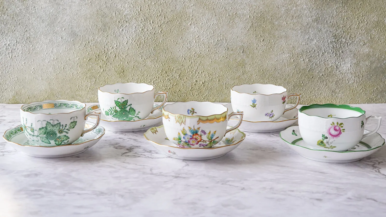 ハンガリーの名窯ヘレンド ～様々な絵柄のティーカップ 花・鳥