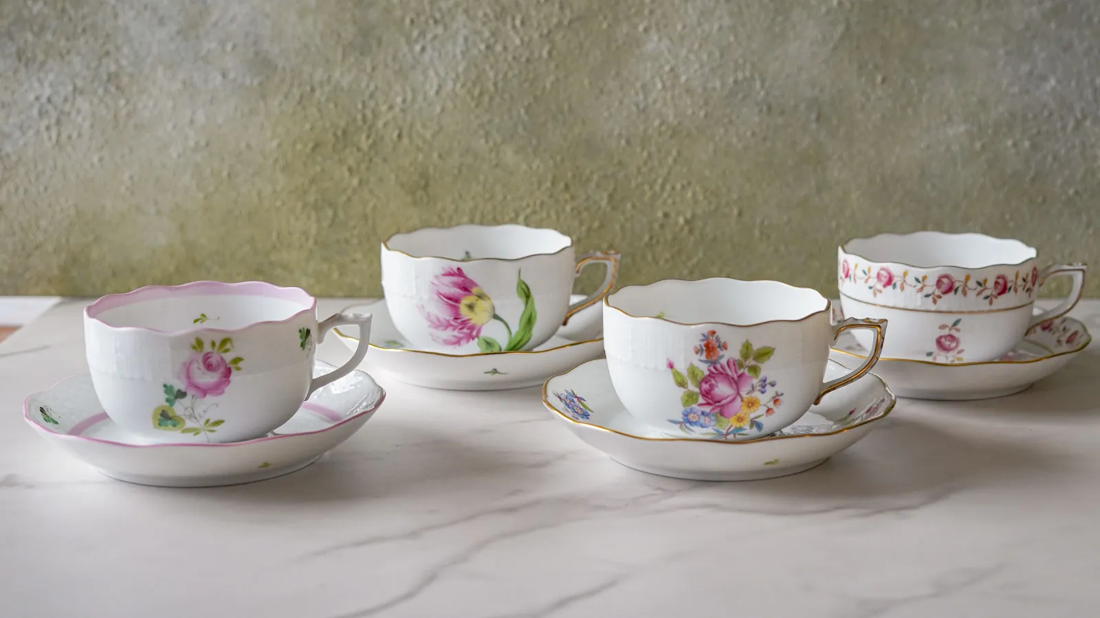 ハンガリーの名窯ヘレンド ～様々な絵柄のティーカップ 花・鳥