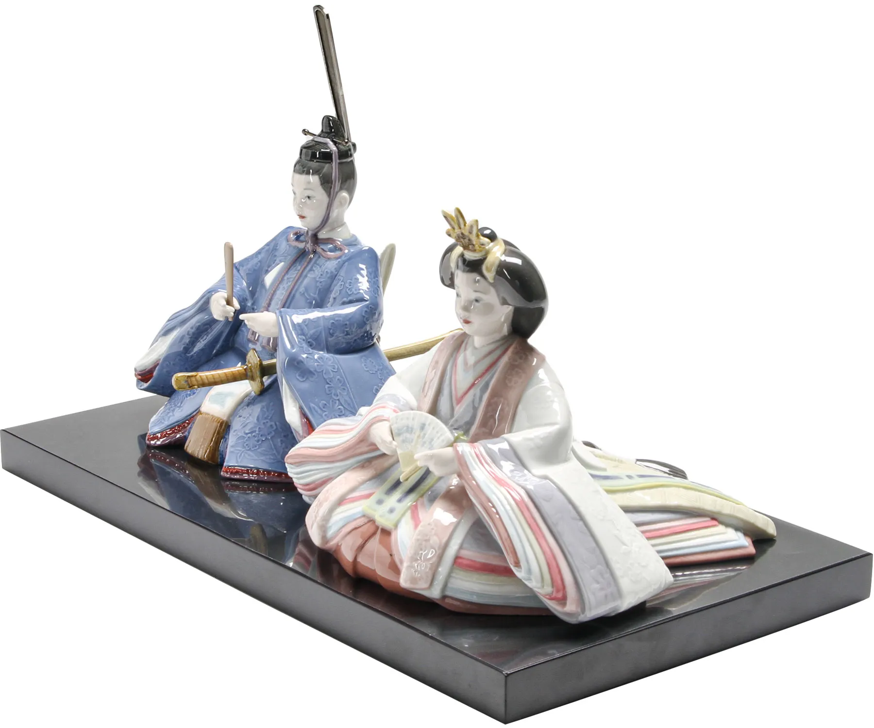 LIADRO お雛様 Hina Dolls Sculpture. Green-yellow. Limited Edition | リヤドロ公式