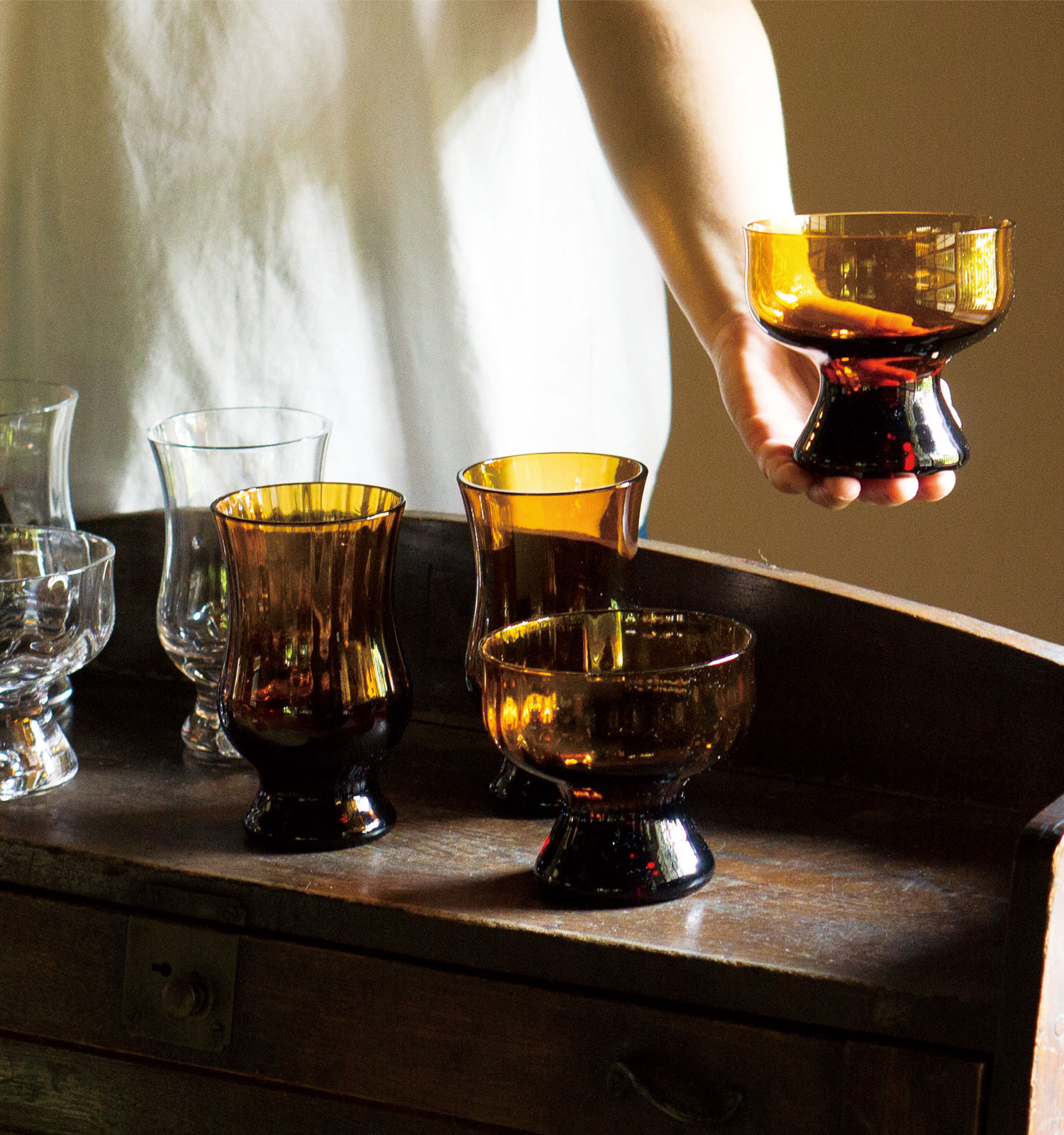 老舗　石塚硝子製　蓋付きガラス 昭和レトロ 食卓ものがたり＞復刻 昭和のぬくもり レトログラス（愛知県岩倉市