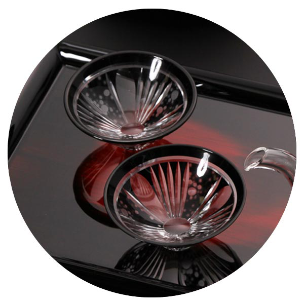 創作薩摩切子 ほたる開酒杯の画像