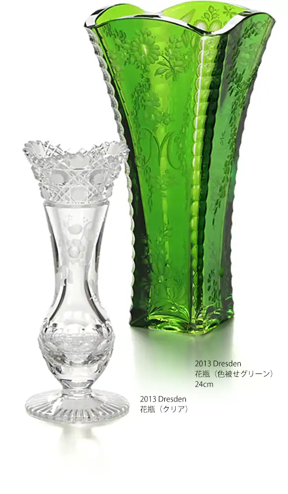 マイセンクリスタルの花瓶の画像