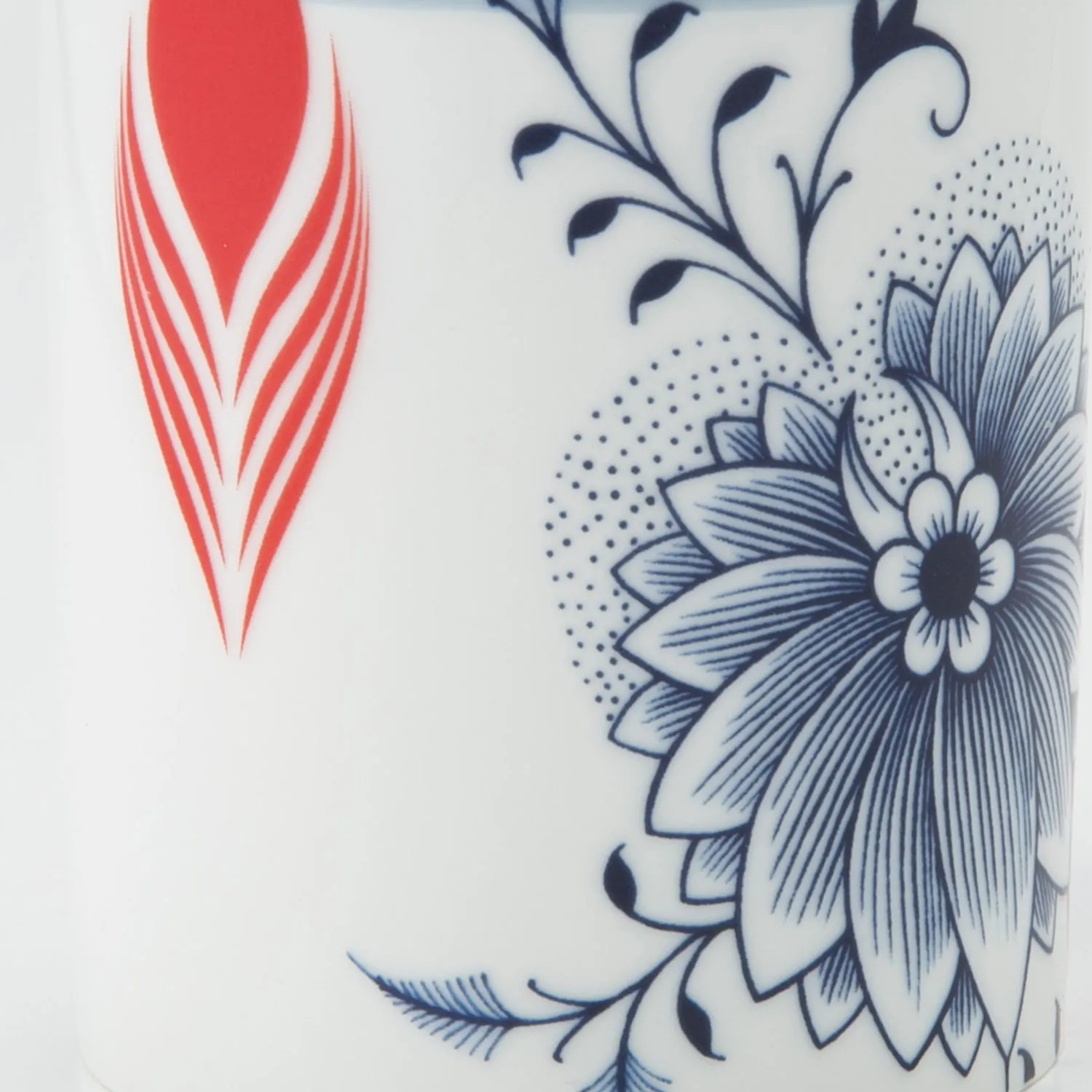 マイセン（Meissen） コラージュ ブルーミーフェザーズマグカップ 240ml 高さ9cm 79A544