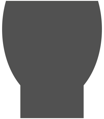 ツボミ型のシルエット