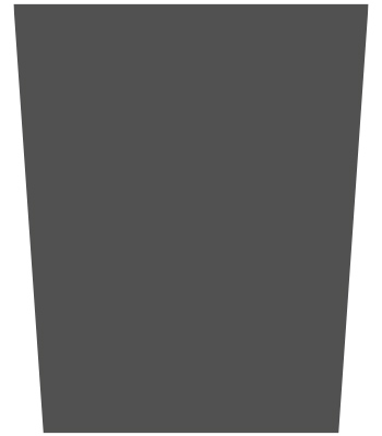 ストレート型のシルエット