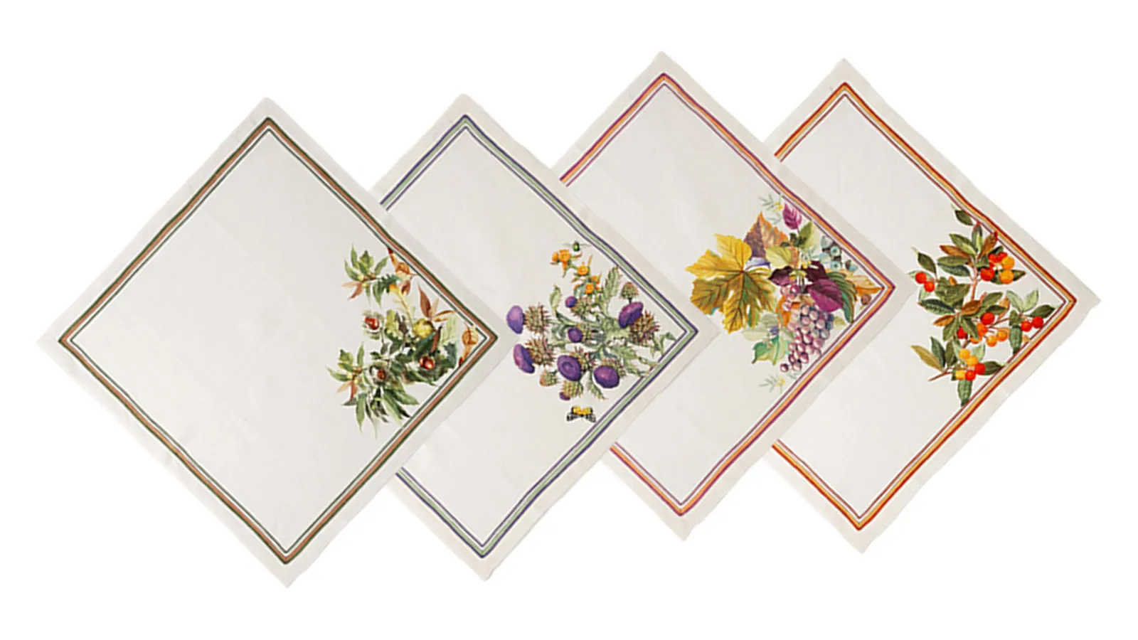 テシトゥーラ トスカーナ テレリーエ ナプキン 46×46cm 4枚セット アルジェンタリオ 100%リネン ポーチ付