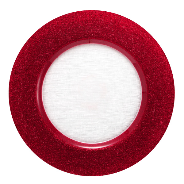 チャージャープレート33cm レッドの画像