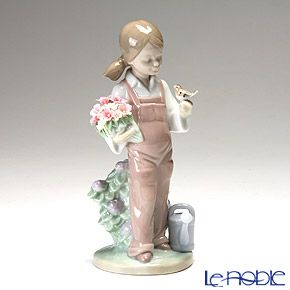 リヤドロ 小鳥と話す少女 05217