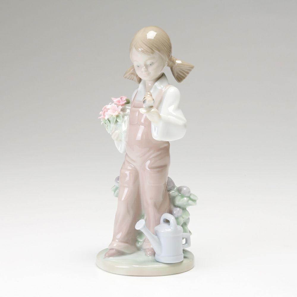 リヤドロ 小鳥と話す少女 05217