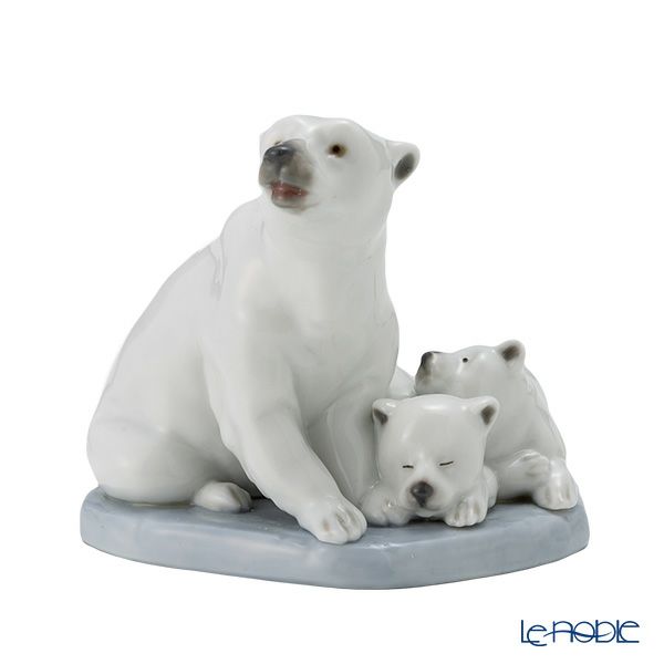 リヤドロ Polar Bear miniature 白くまの親子 5434 ミュージアムコレクション