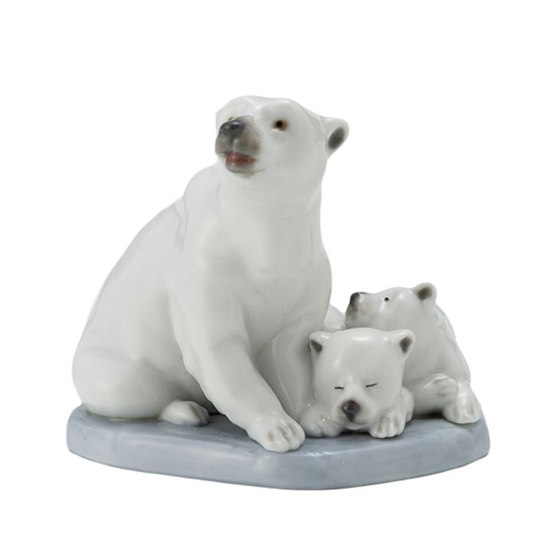 リヤドロ Polar Bear miniature 白くまの親子 5434 ミュージアム