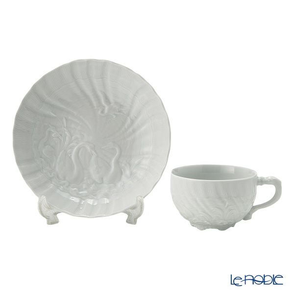 マイセン（Meissen） スワンサービス ホワイト 000001／05584 ティーカップ＆ソーサー 150ml