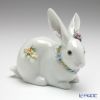 リヤドロ 花飾りの白ウサギ2 06098