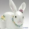リヤドロ 花飾りの白ウサギ2 06098