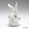 リヤドロ 花飾りの白ウサギ4 06100