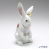 リヤドロ 花飾りの白ウサギ4 06100