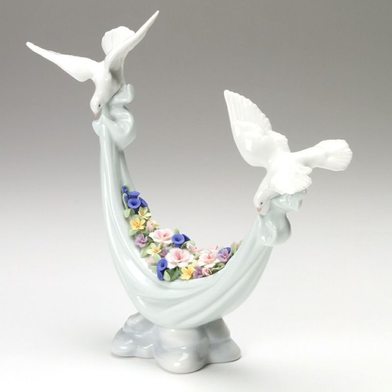 リヤドロ 平和の花かご 06579