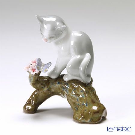 リヤドロ 桜の咲く頃 仔猫 8382