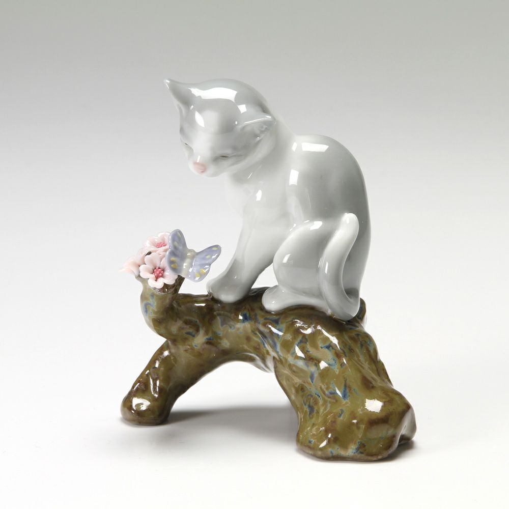 リヤドロ 桜の咲く頃 仔猫 8382