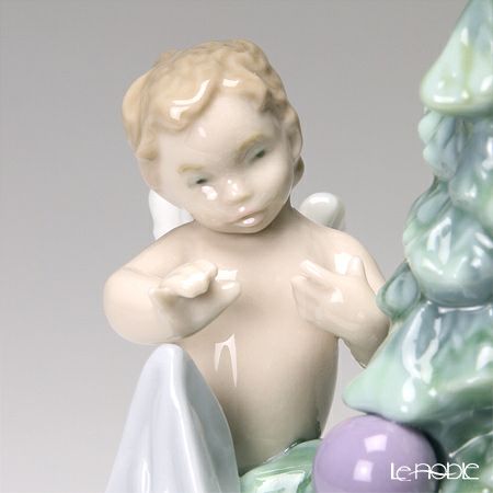 リヤドロ 天使からのプレゼント （クリスマスツリー28cm） 8403