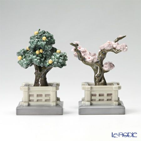 リヤドロ 桜・橘2点セット 08455