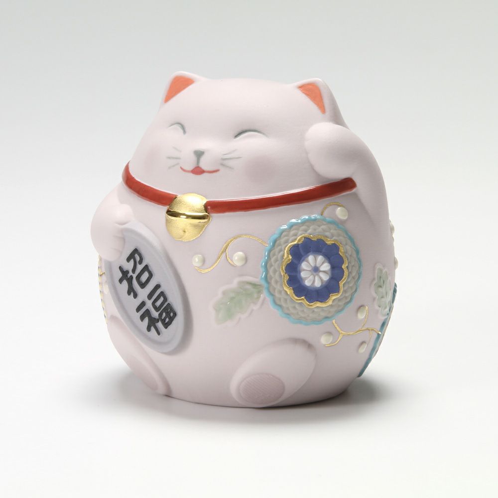 リヤドロ 招き猫 Pink 08530