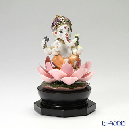 リヤドロ 蓮の上のガネーシャ 08635