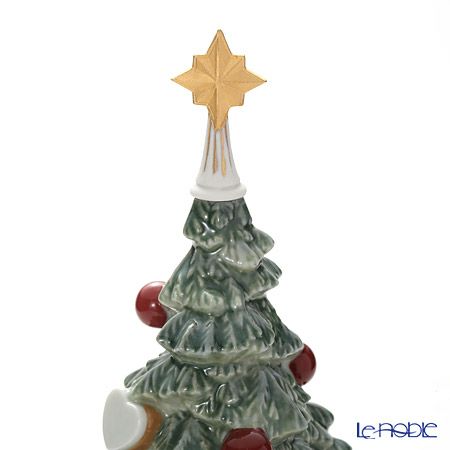 リヤドロ ふたりのクリスマス （クリスマスツリー） 08665 台座付