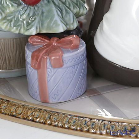 リヤドロ ふたりのクリスマス （クリスマスツリー） 08665 台座付