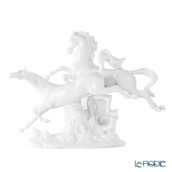 リヤドロ 駆ける馬 White 08682