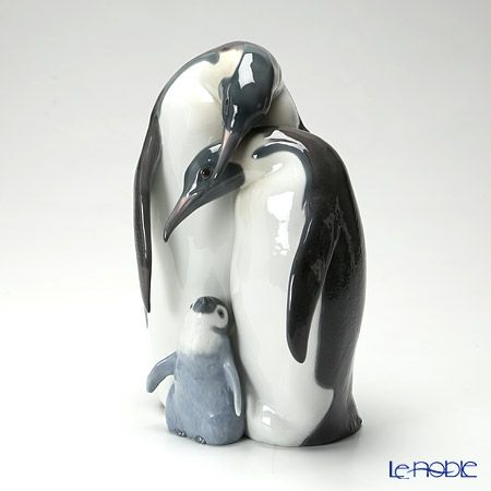 リヤドロ ペンギンの親子 08696