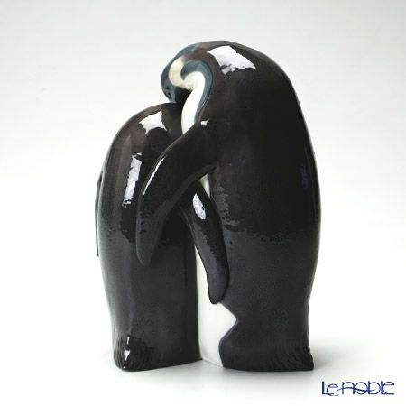 リヤドロ ペンギンの親子 08696