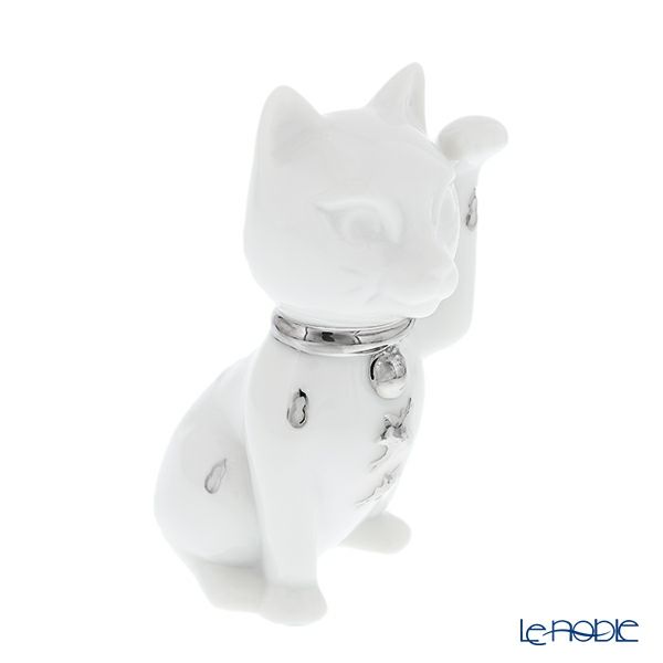 リヤドロ 招き猫 ホワイト 09283