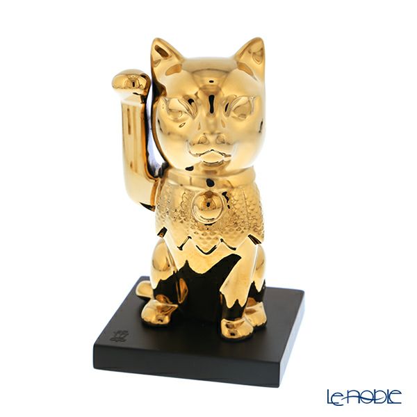 リヤドロ 招き猫 ゴールド 9305