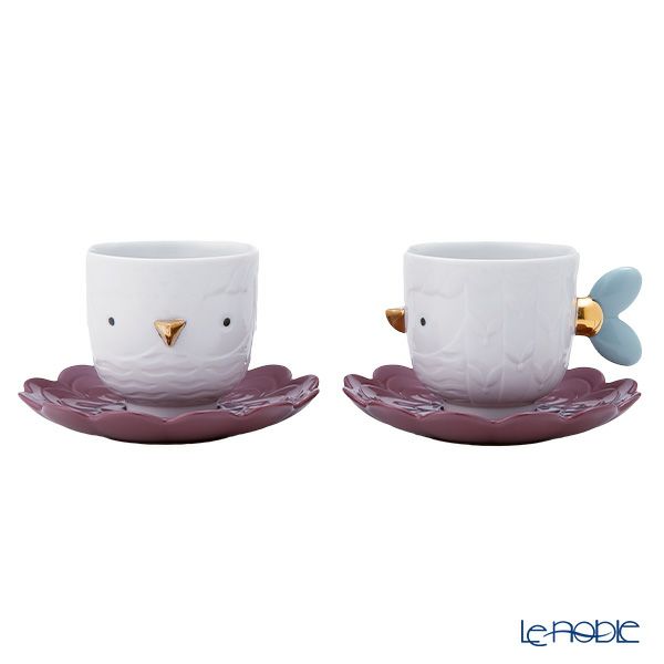 リヤドロ カフキ カップ＆ソーサー 160ml 2客セット 09661