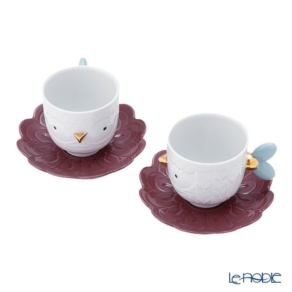 リヤドロ カフキ カップ＆ソーサー 160ml 2客セット 09661