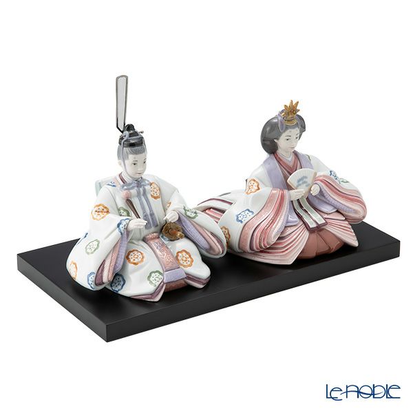 リヤドロ 雛人形（花文様） LE500 09671 世界限定生産500点