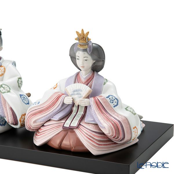 リヤドロ 雛人形（花文様） LE500 09671 世界限定生産500点