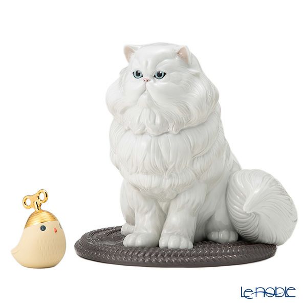 リヤドロ ペルシャ猫とおもちゃ 09688 25×26×26cm