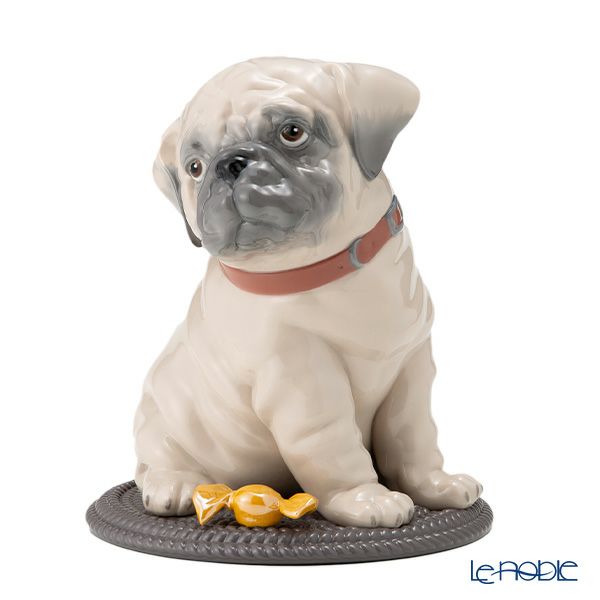 リヤドロ パグとキャンディー 09689 20×20×24cm