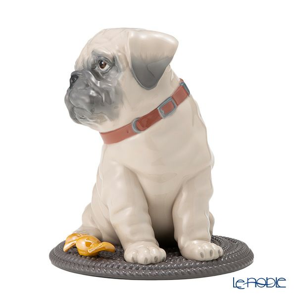 リヤドロ パグとキャンディー 09689 20×20×24cm