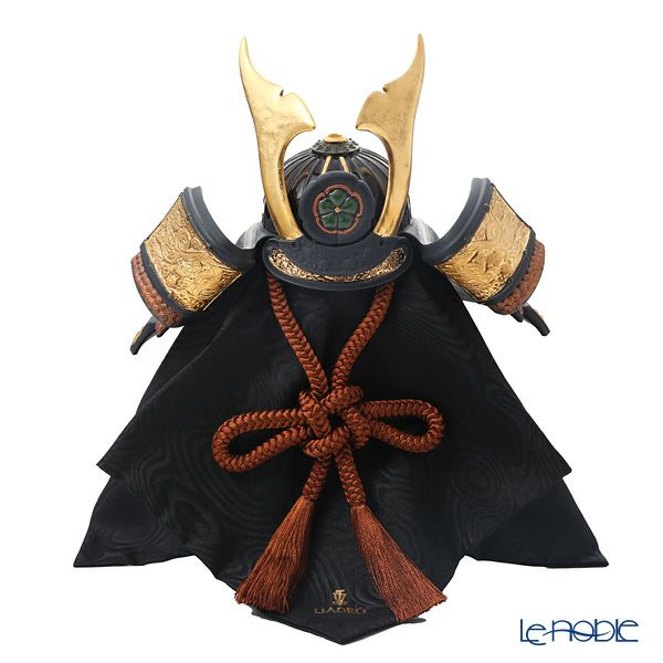 リヤドロ 兜 （橙 Orange） 13049 35×35cm 木製台座・袱紗付