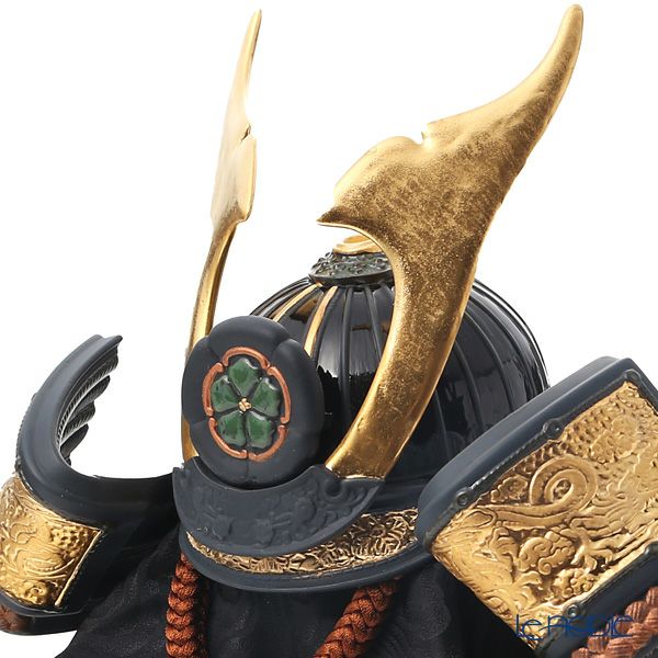 リヤドロ 兜 （橙 Orange） 13049 35×35cm 木製台座・袱紗付