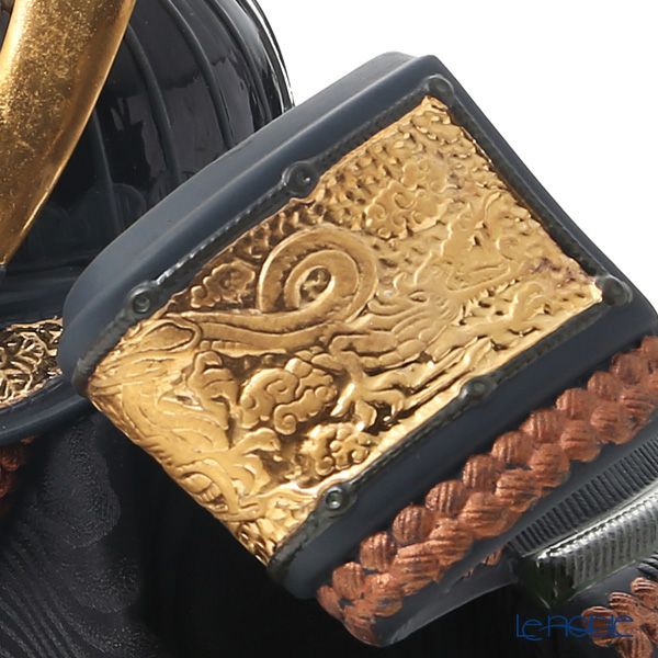 リヤドロ 兜 （橙 Orange） 13049 35×35cm 木製台座・袱紗付