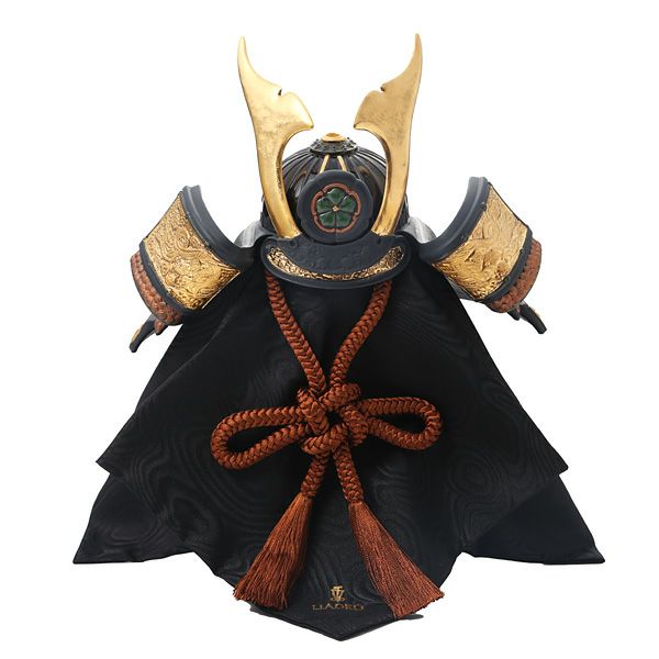 リヤドロ 兜 （橙 Orange） 13049 35×35cm 木製台座・袱紗付