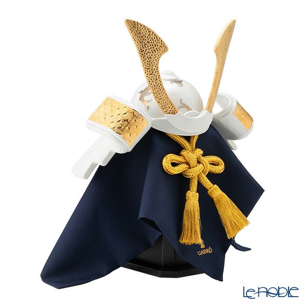 リヤドロ 兜 鯉 13052 35×27×22cm 木製台座・袱紗付